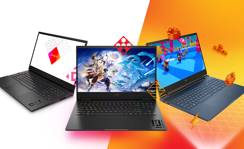 Gaming laptops by HP