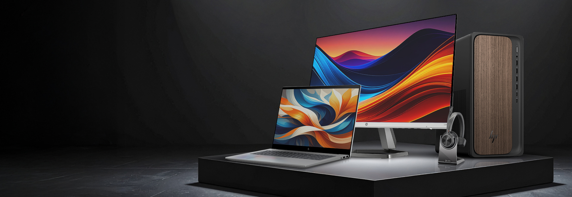 image of a compilation of HP products