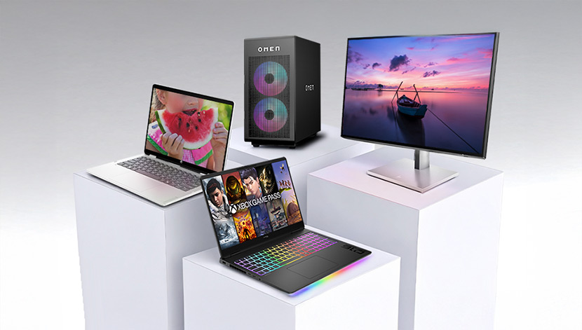 compilation image of HP products