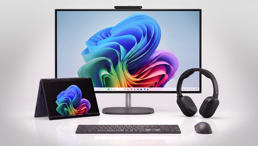 image of AIO, laptop and headset