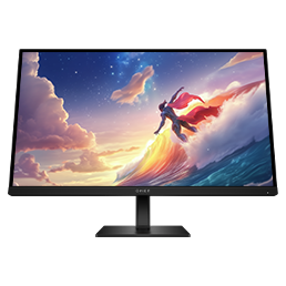 Image of an Omen Monitor with a gaming screencap