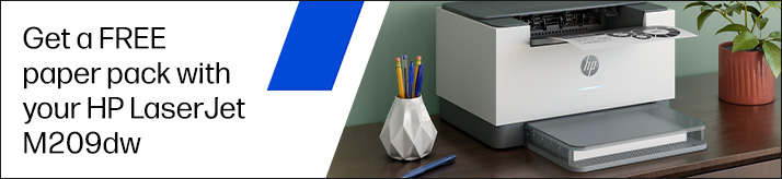 Get a FREE paper pack with your HP LaserJet M209dw