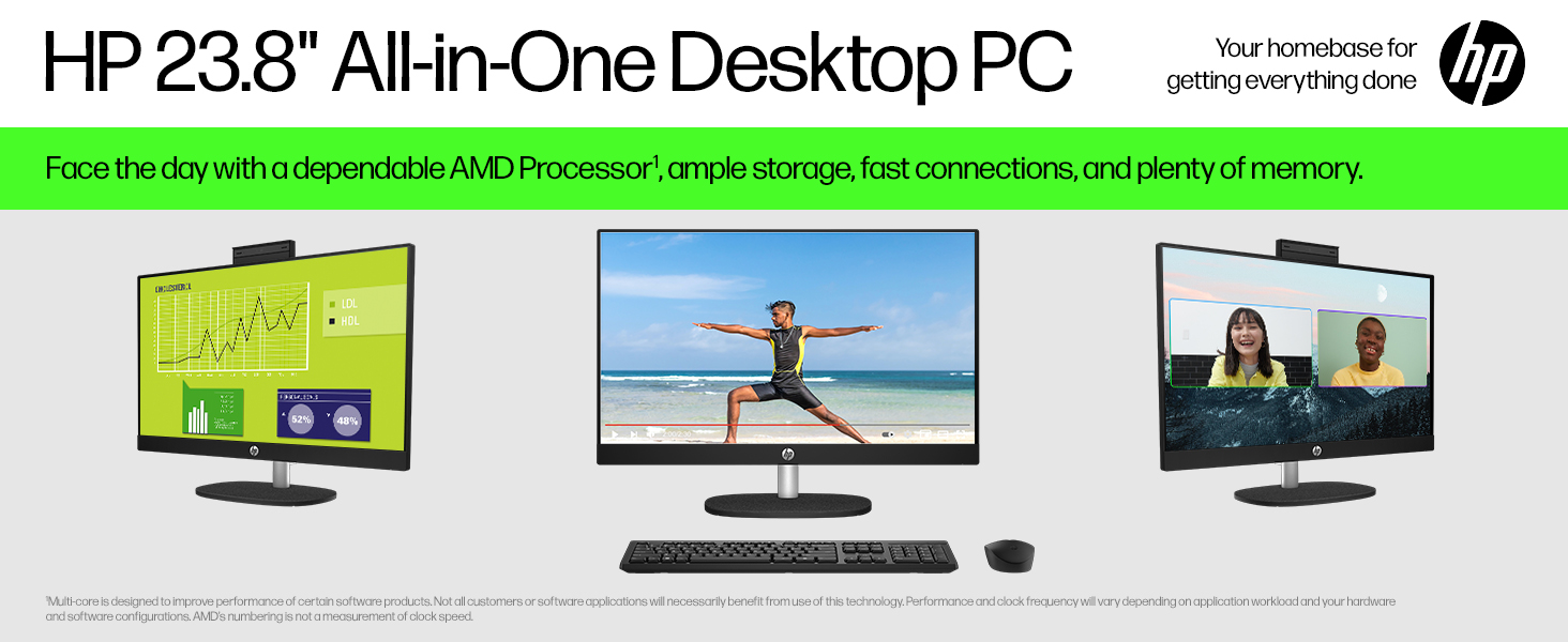 HP 23.8-inch All-in-One Desktop PC