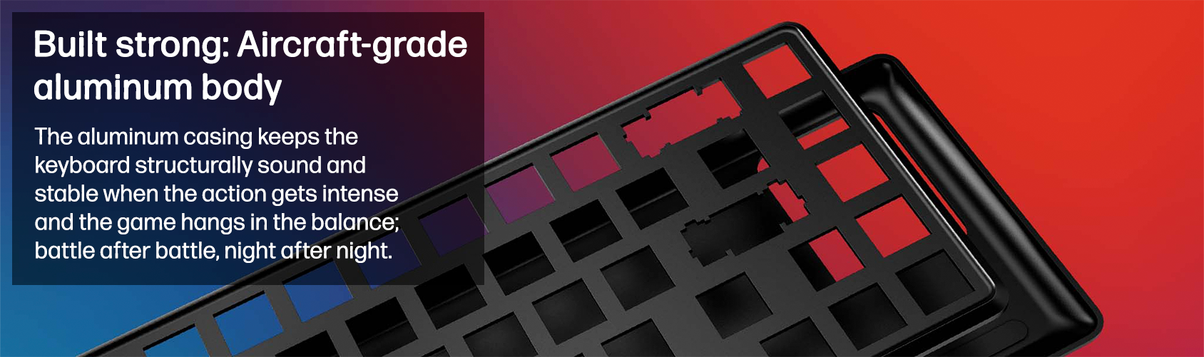 Built strong: Aircraft-grade aluminum body