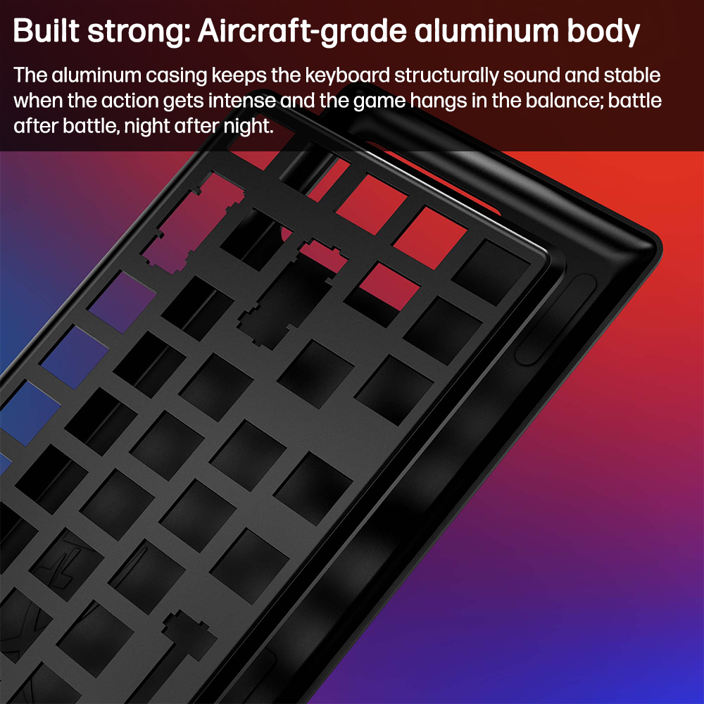 Built strong: Aircraft-grade aluminum body