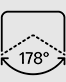 178 degree wide viewing angle