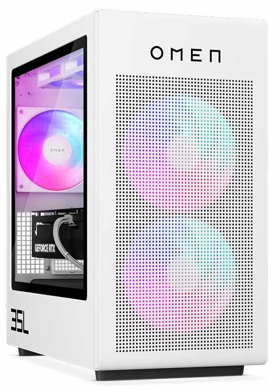 OMEN 35L Gaming Desktop PC black left view