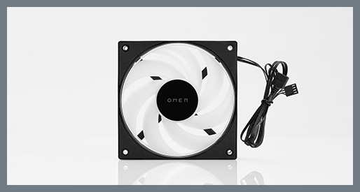 Omen Case Fans, more airflow-minimized noise