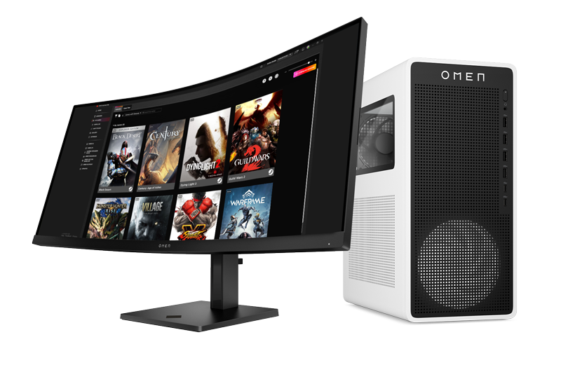 Omen Monitor with personal game