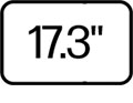 17.3 inch display size icon