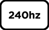 240Hz refresh rate icon