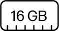 16GB ram icon