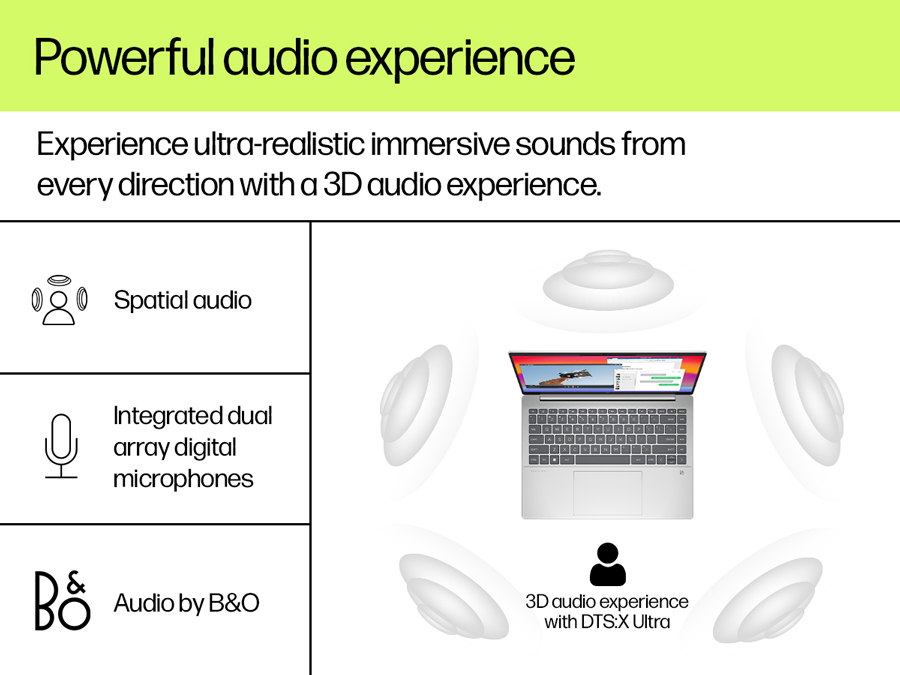 Powerful audio experience